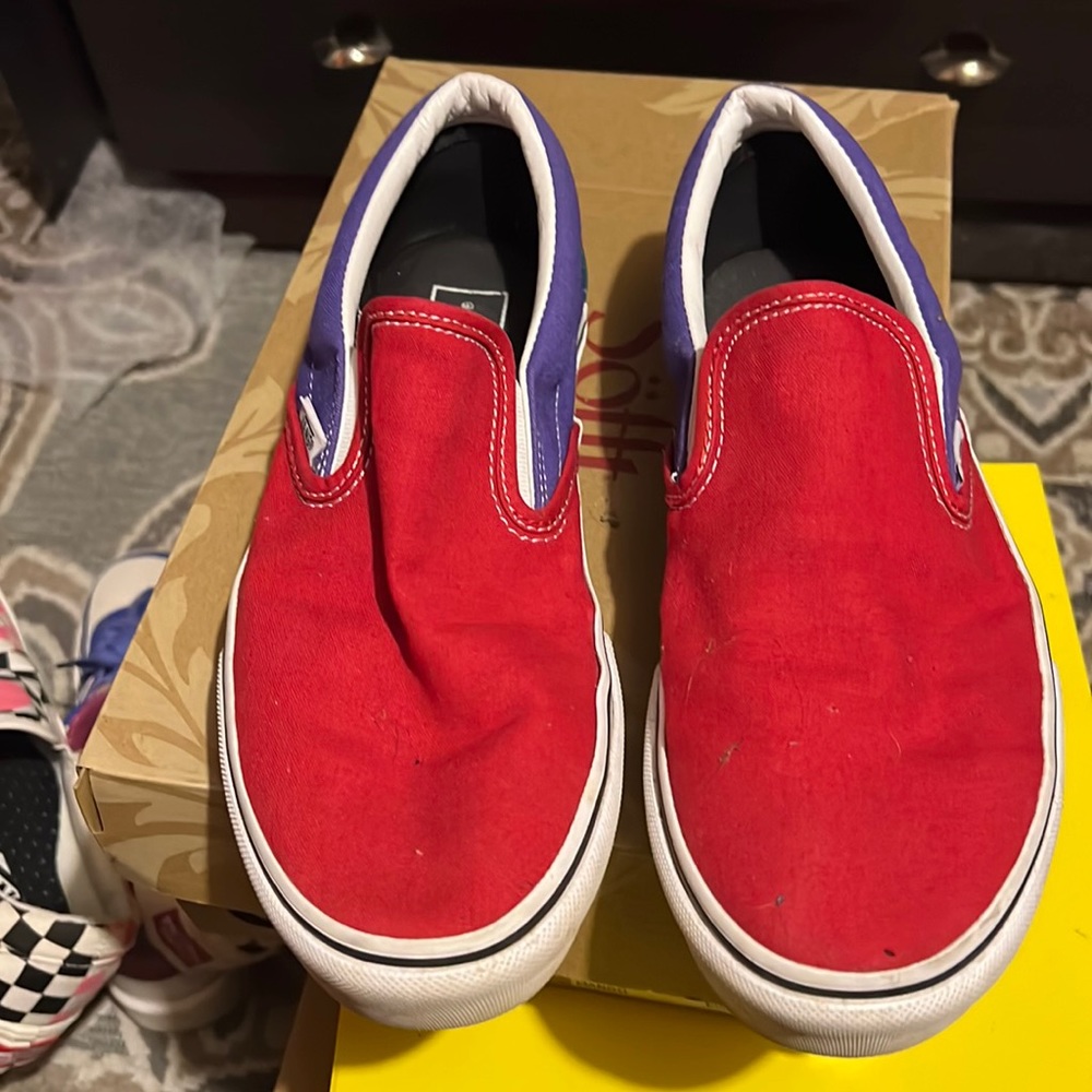 Vans slip ons womans 10.5